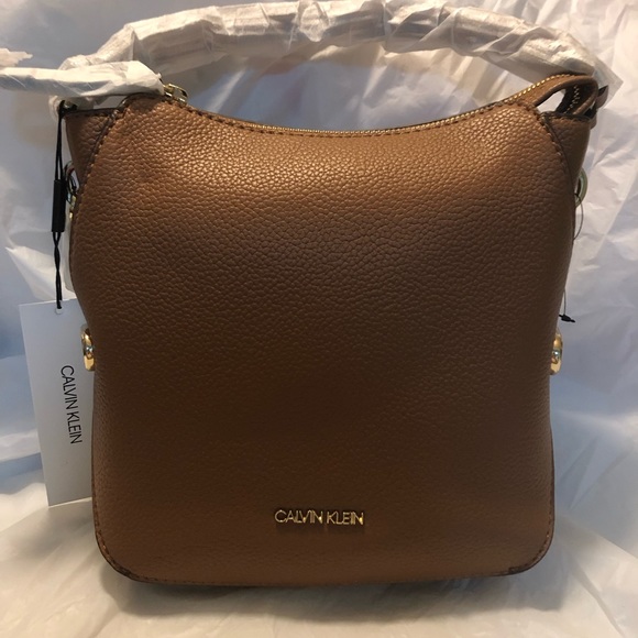 Calvin Klein Caramel Deandra Crossbody Bag - Picture 8 of 10